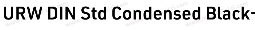 URW DIN Std Condensed Black字体转换